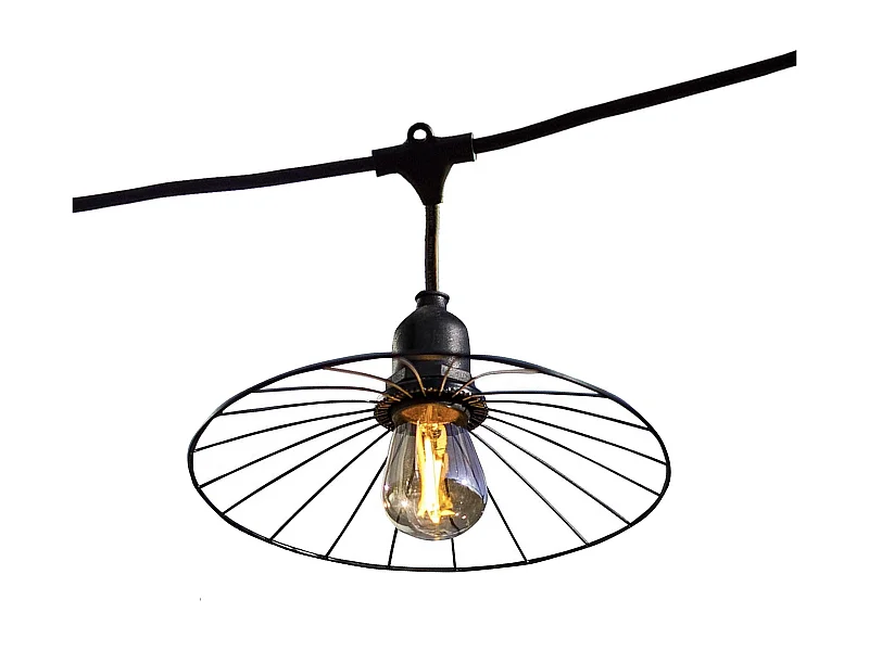 Guirlande lumineuse CHIC Noir Acier 6m