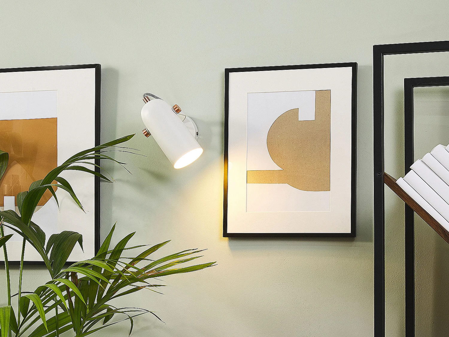 Set van 2 spotlampen TYRIA Verstelbaar Metaal Wit