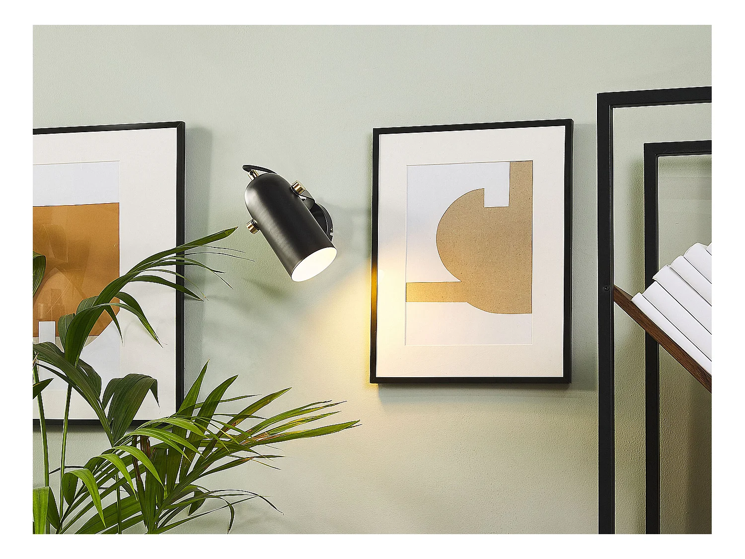 Zestaw 2 lamp spot TYRIA Regulowana Metal Czarny