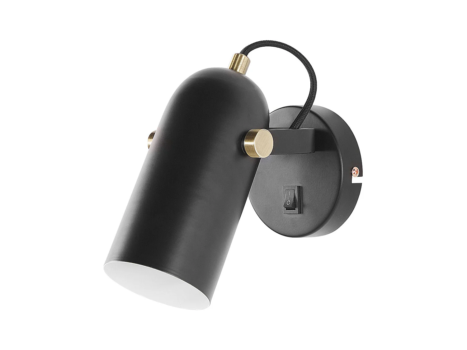 Zestaw 2 lamp spot TYRIA Regulowana Metal Czarny