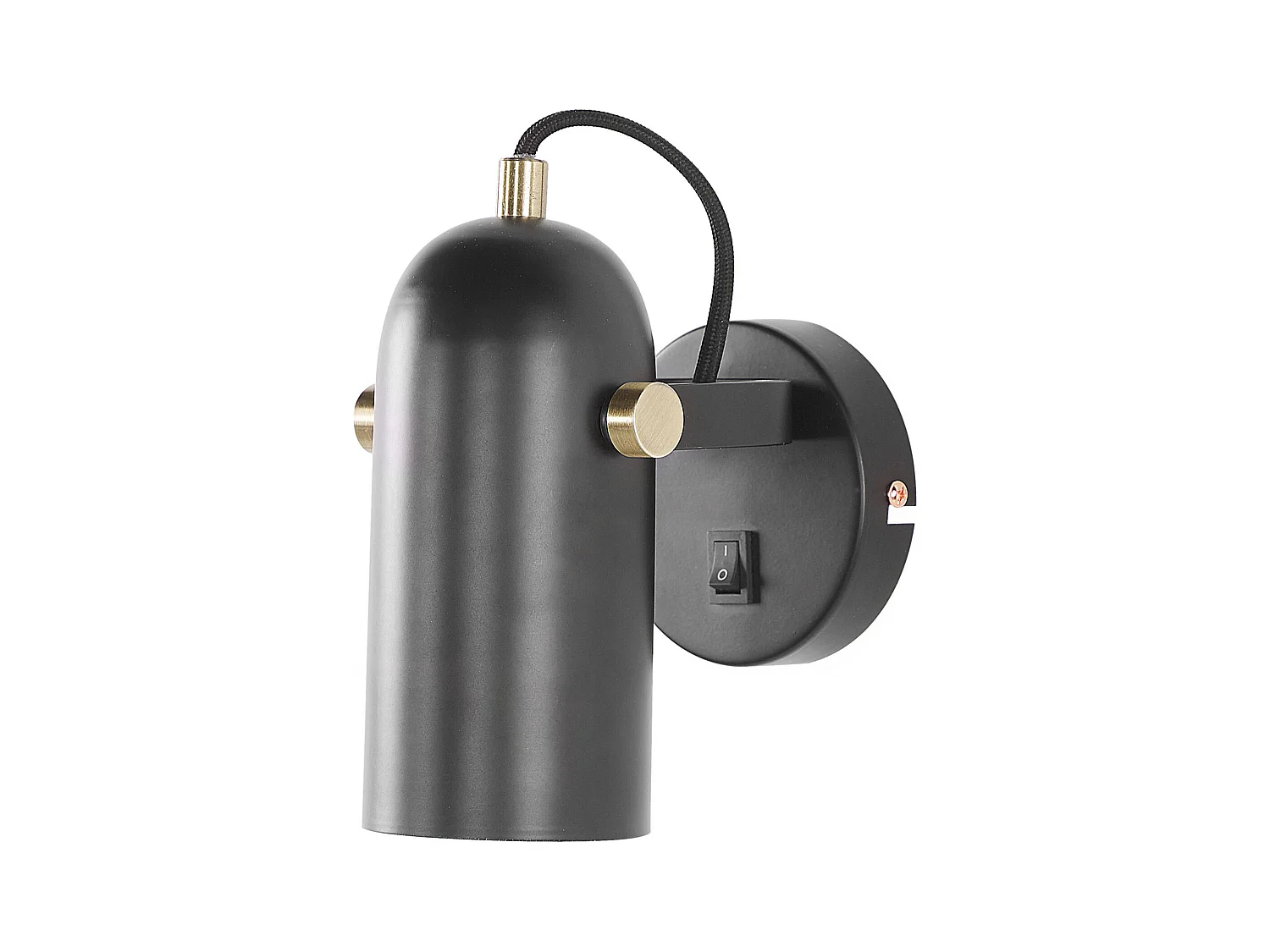 Zestaw 2 lamp spot TYRIA Regulowana Metal Czarny