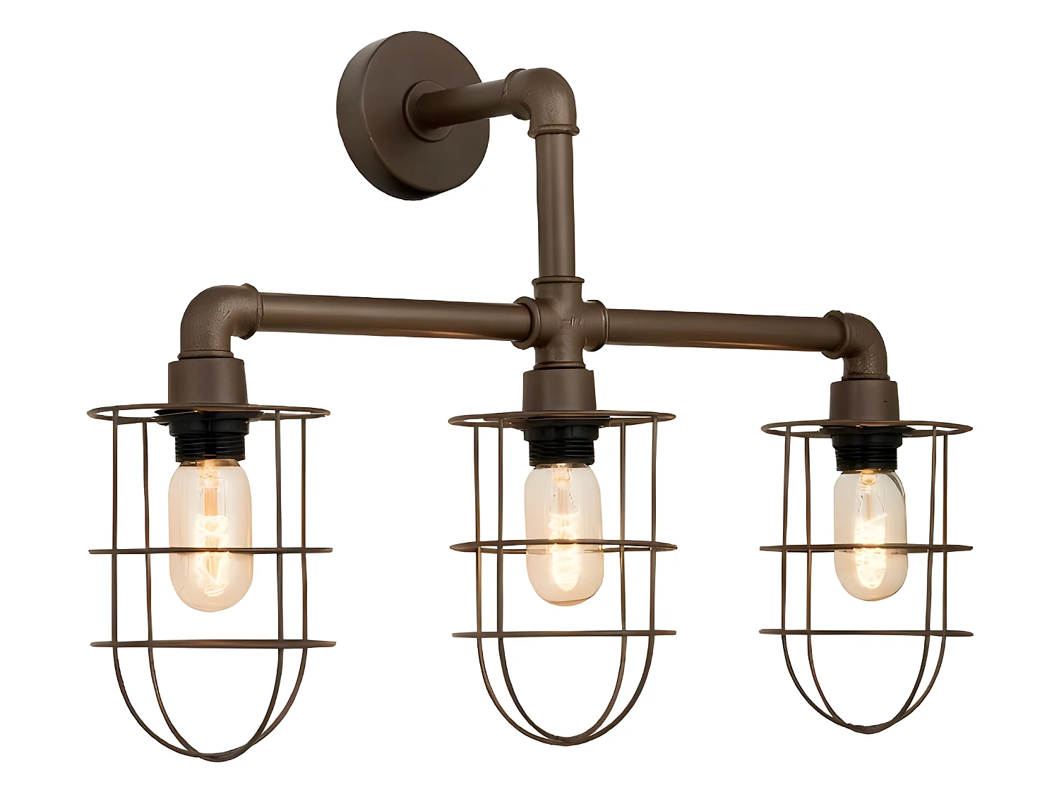 Applique Industrial Light - Marron foncé - 60 x 18 x 45 cm