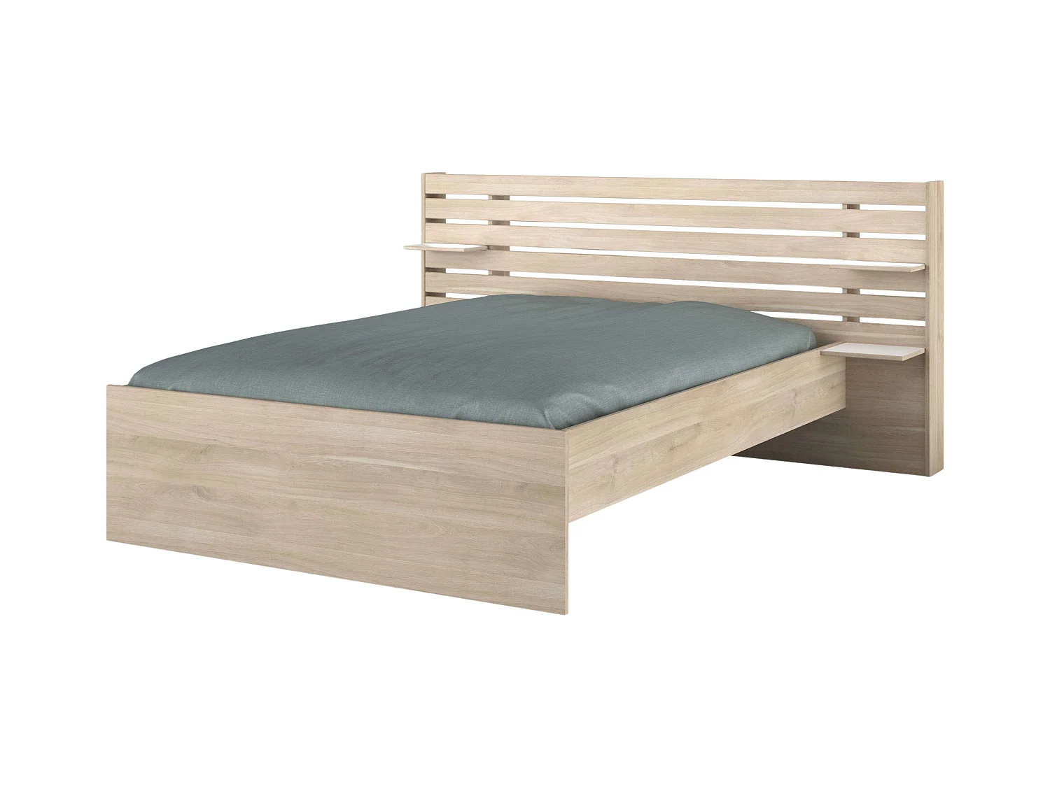 Cama Matrimonio con cabecero Roble Japonés 135-140x200 cm