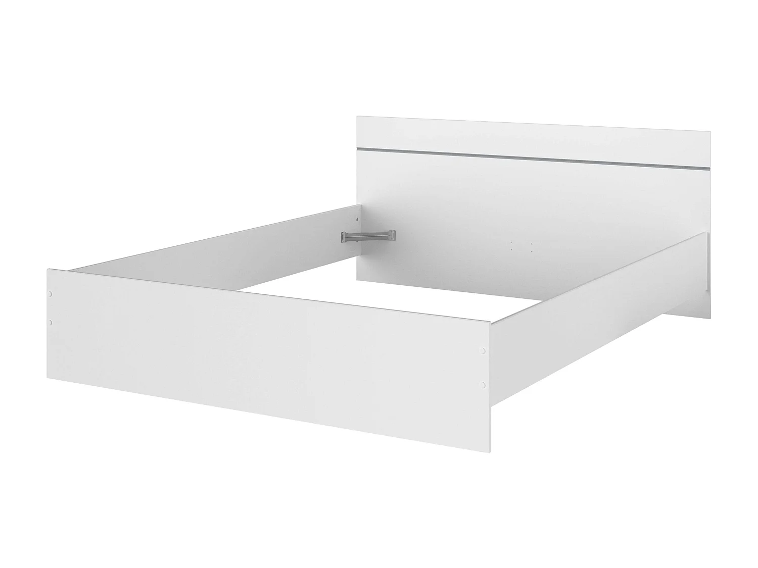 Cama Matrimonial Roco Contemporánea Blanca 160x200 cm Dormitorio