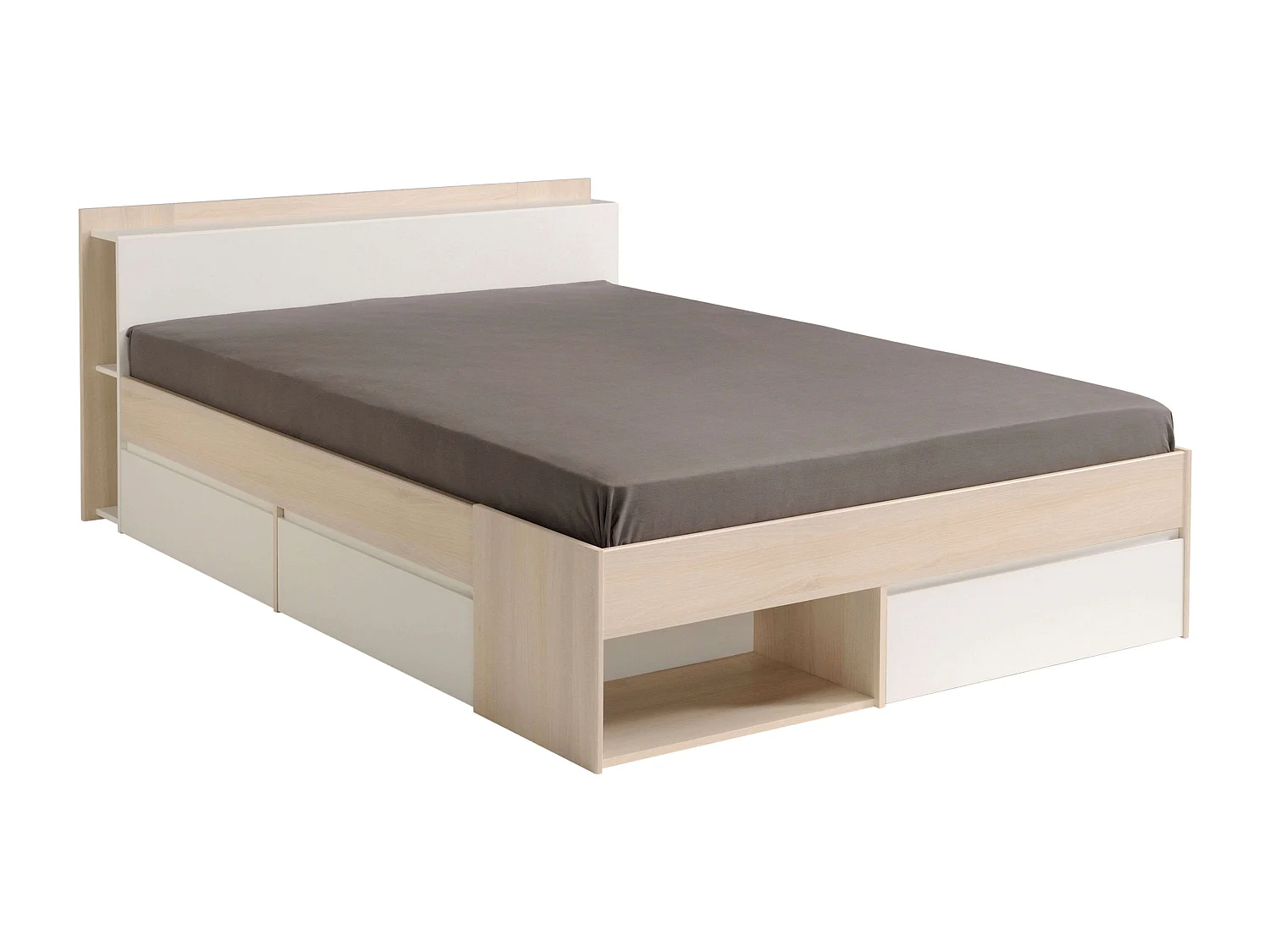 Cama Matrimonio Much Acacia Blanco 135-140x190-200 cm