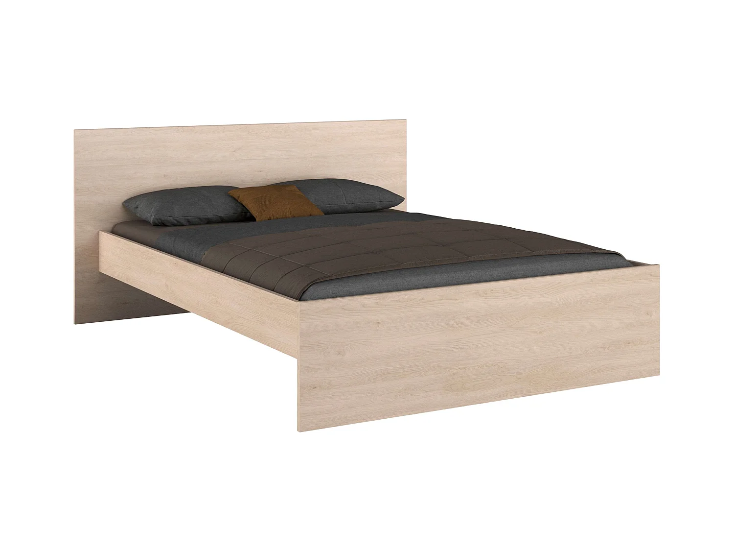 Cama Principal John Natural Roble Brooklyn 135-140x190 cm