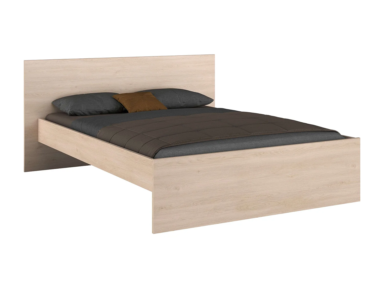 Cama Principal John Natural Roble Brooklyn 135-140x190 cm