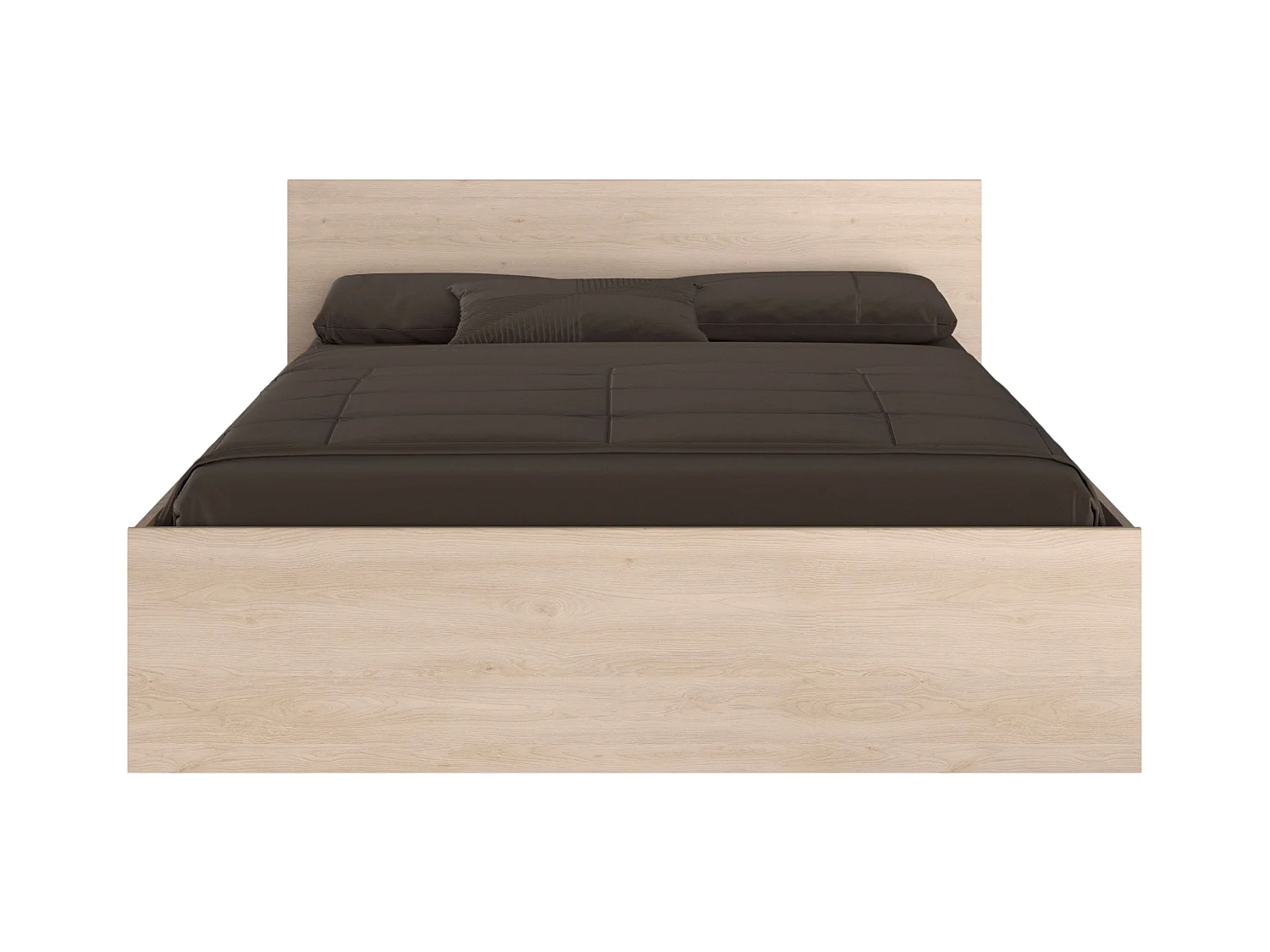 Cama Dormitorio John Estilo Natural Roble Brooklyn 160x200 cm