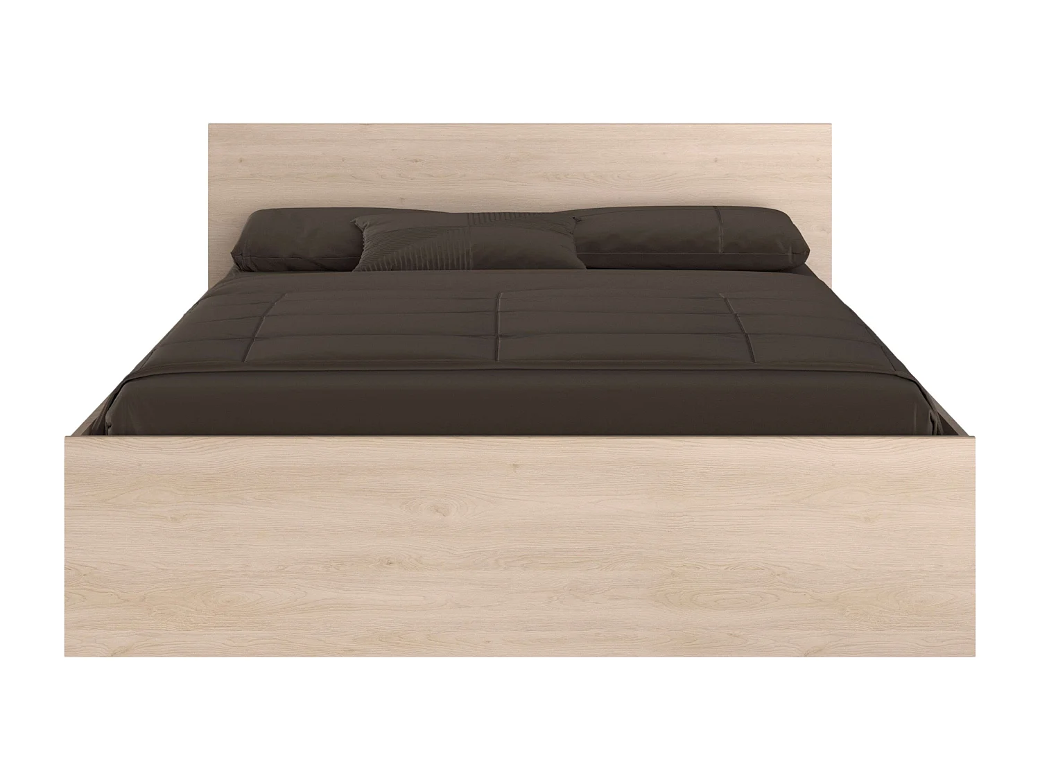 Cama Dormitorio John Estilo Natural Roble Brooklyn 160x200 cm