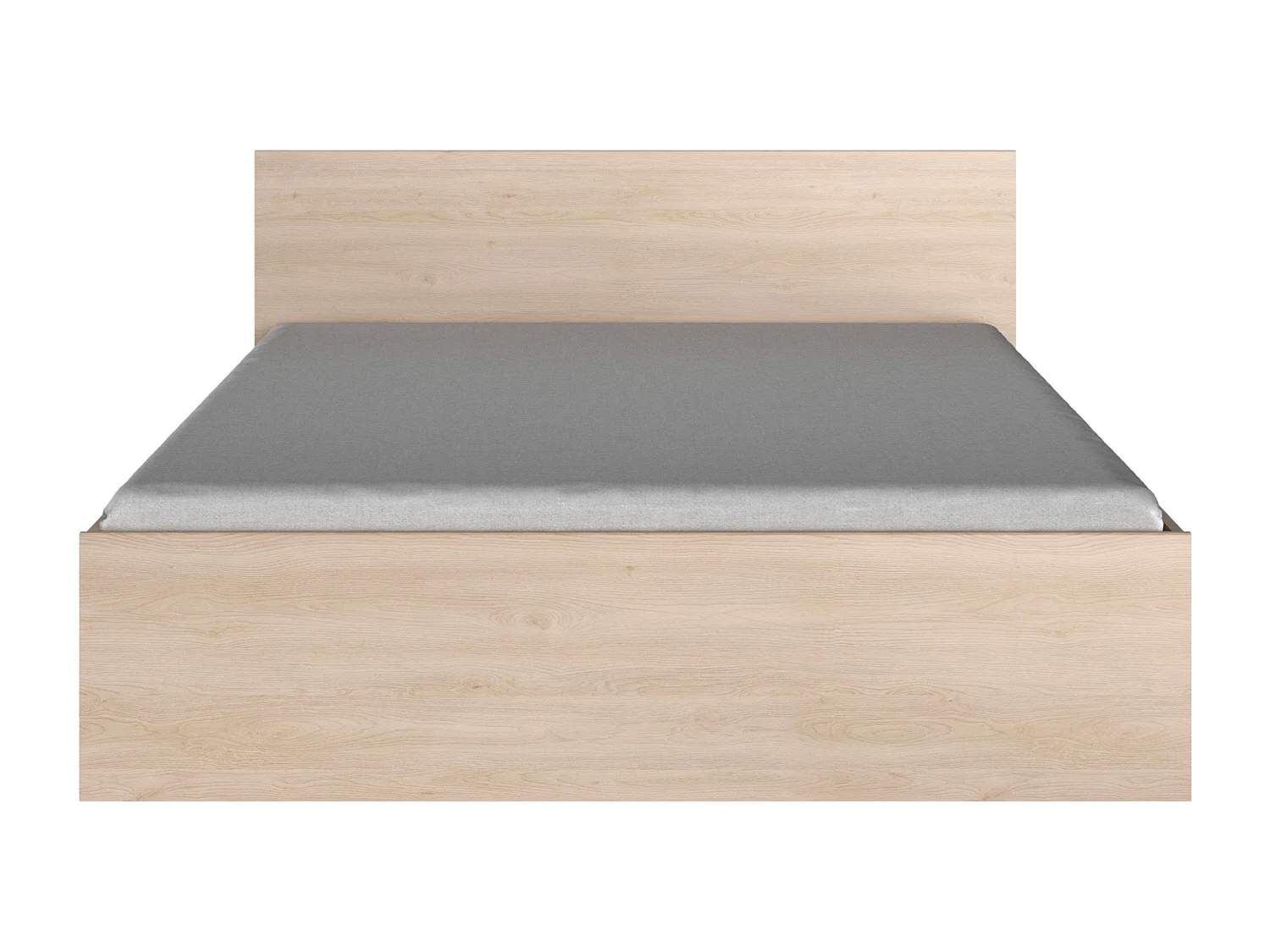 Cama Dormitorio John Estilo Natural Roble Brooklyn 160x200 cm