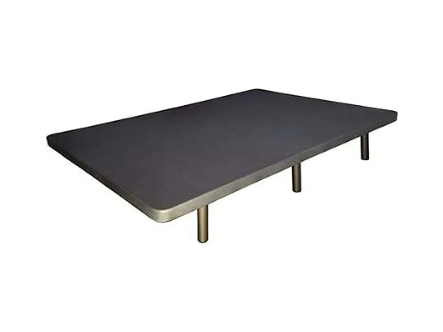 Base Tapizada Dormitorio 3D Gris Antracita 5 Refuerzos 90X180 cm (6 Patas)