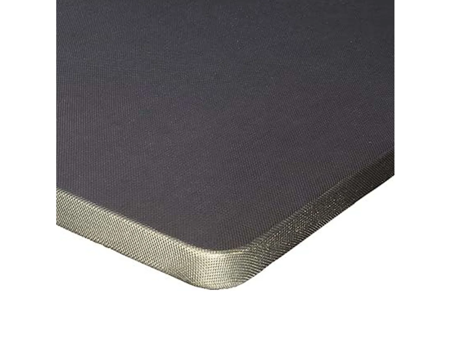 Base Tapizada Gris Marengo, 5 Refuerzos, Tubo 40x30 mm, 150x190 cm, Sin Patas