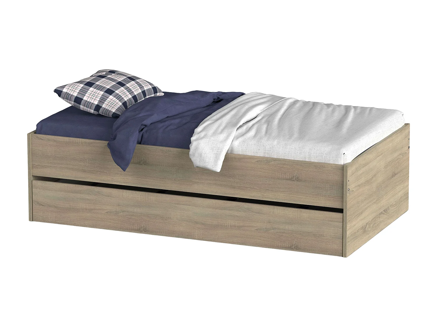 Cama Nido Juvenil Terai 105x190 cm Melamina Roble Cambrian