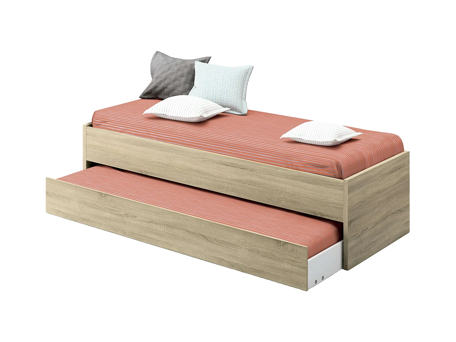 Cama Nido Juvenil Tibet 90x190 cm Melamina Roble Cambrian