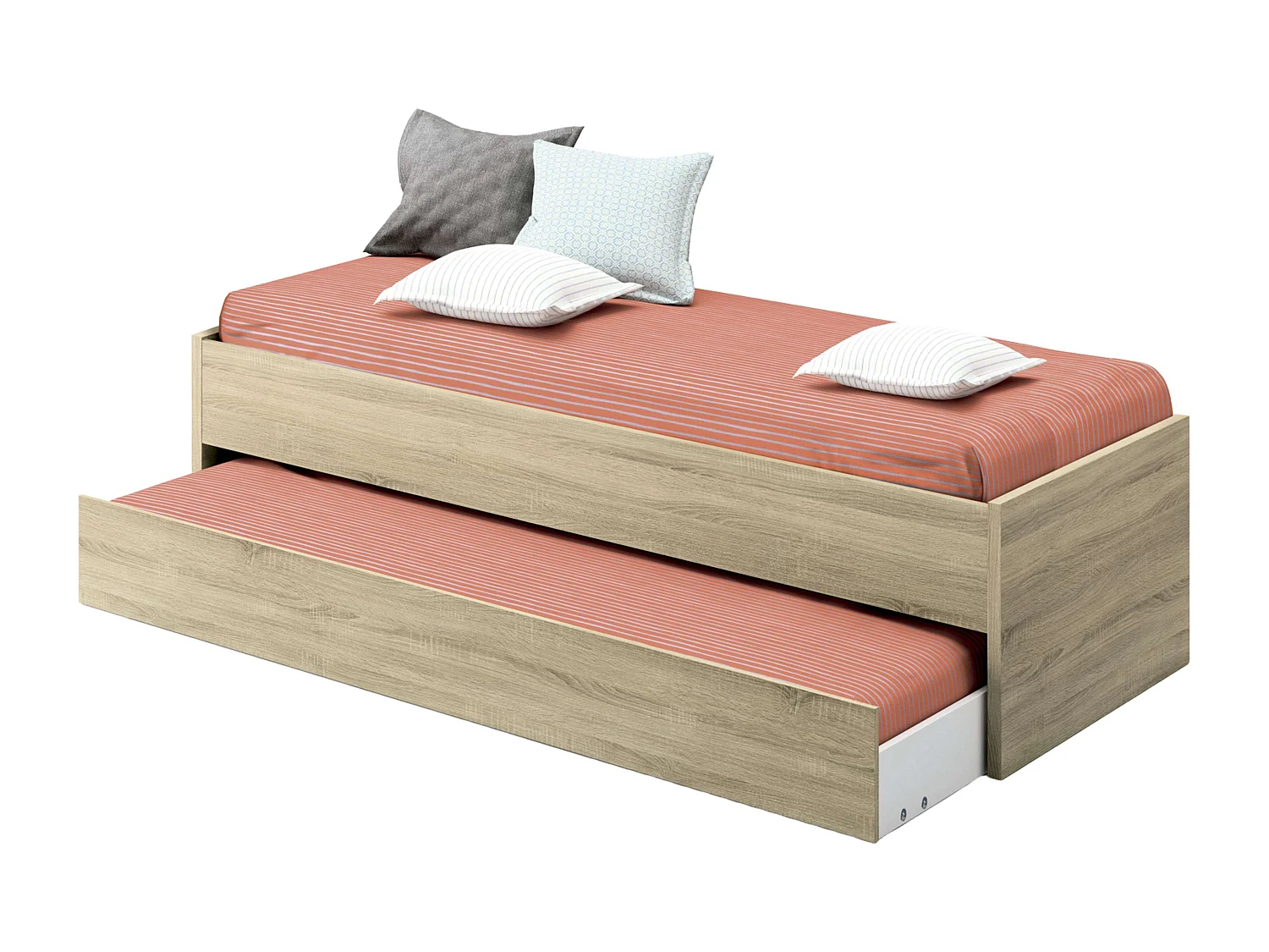 Cama Nido Juvenil Tibet 90x190 cm Melamina Roble Cambrian