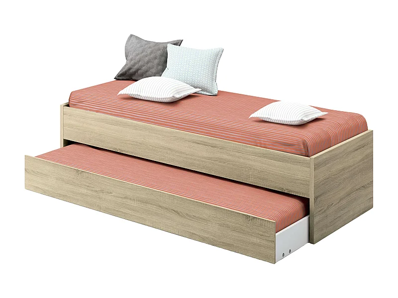 Cama Nido Juvenil Tibet 90x190 cm Melamina Roble Cambrian