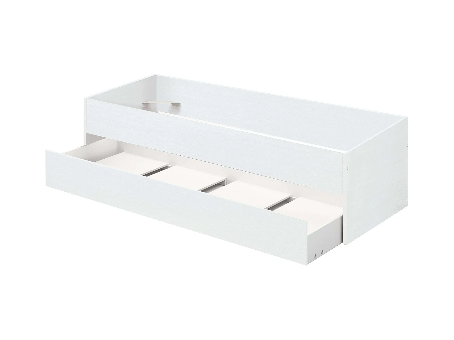 Cama Nido Juvenil Tibet 90x190 cm Melamina Contemporáneo Blanco