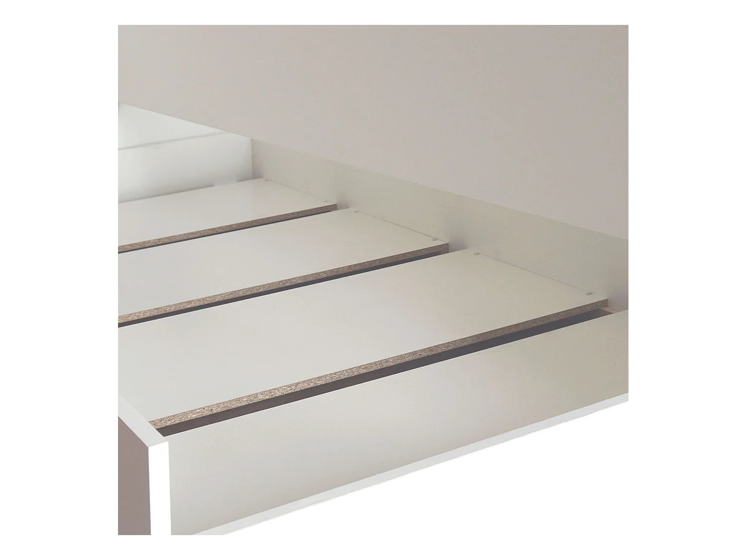 Cama Nido Juvenil Tibet 90x190 cm Melamina Contemporáneo Blanco