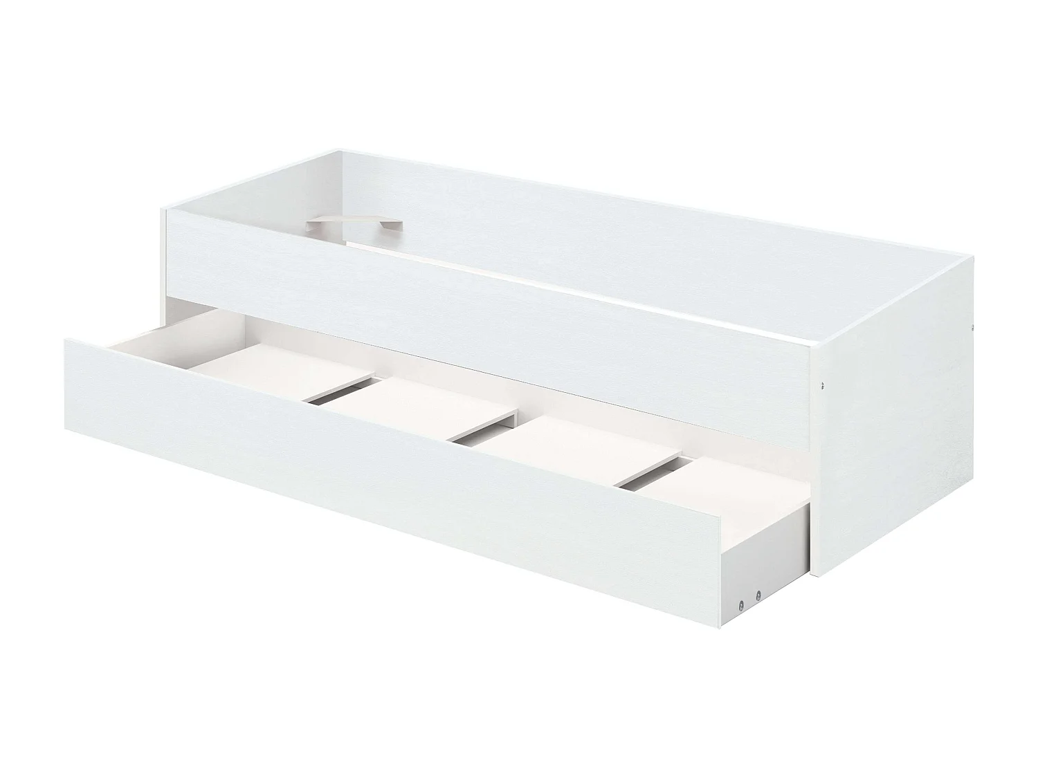 Cama Nido Juvenil Tibet 90x190 cm Melamina Contemporáneo Blanco