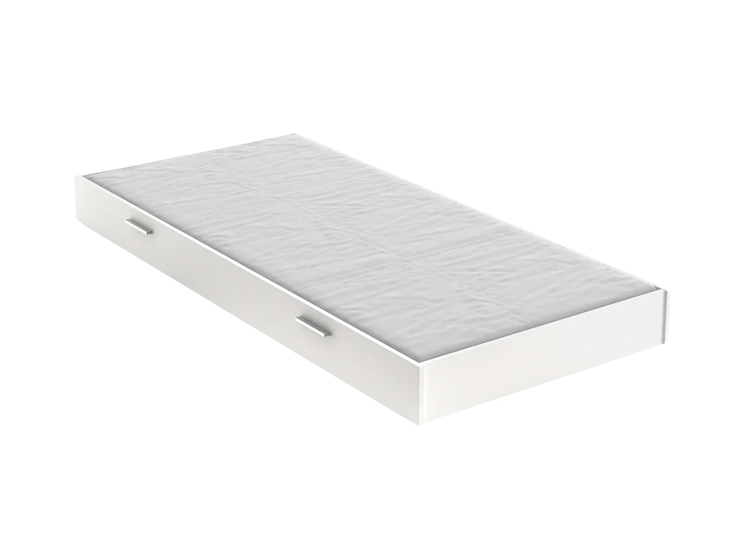 Cajón Inferior Cama Life Dormitorio Juvenil Blanco Mate 18x200x90 cm