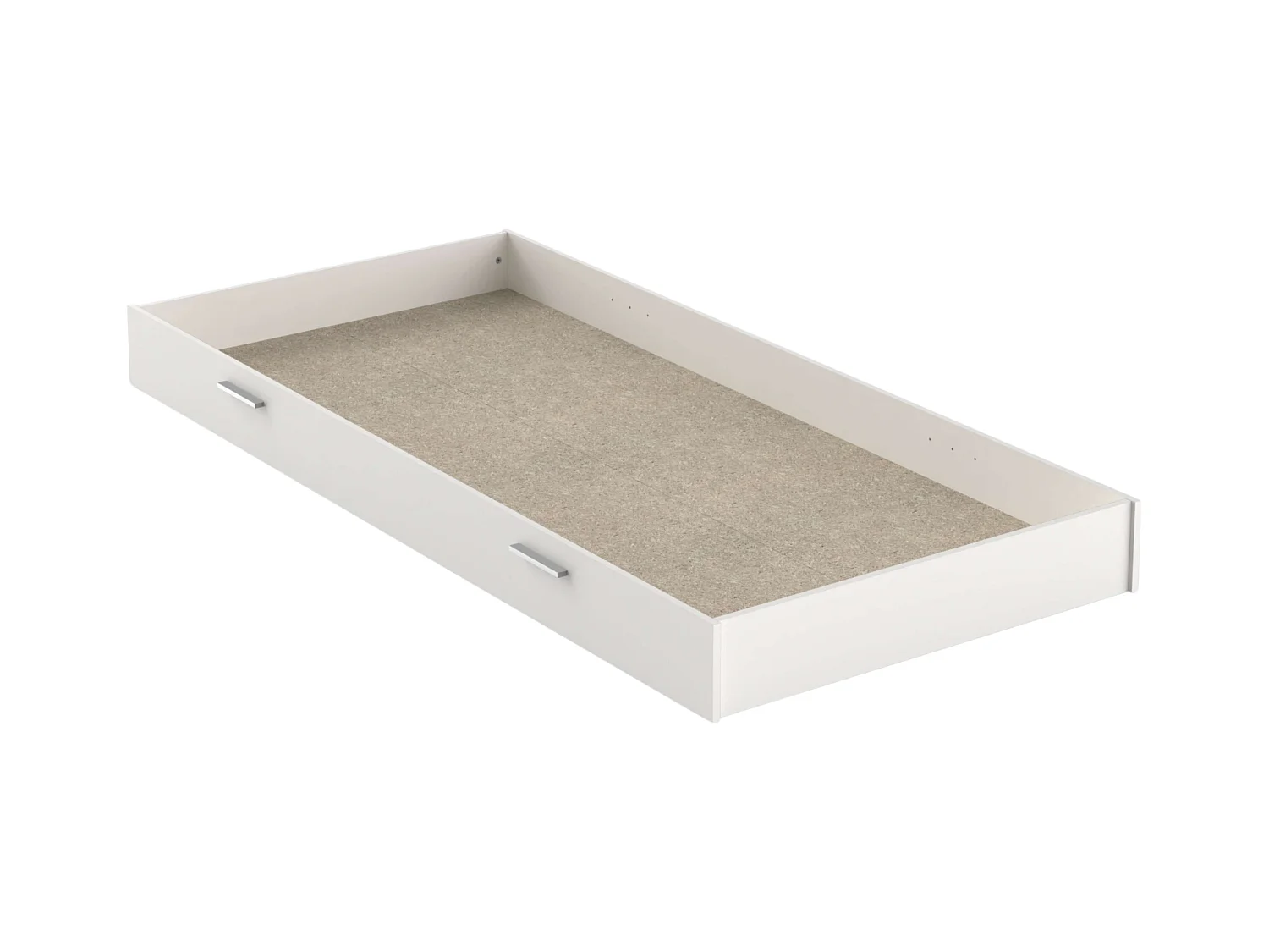 Cajón Inferior Cama Life Dormitorio Juvenil Blanco Mate 18x200x90 cm