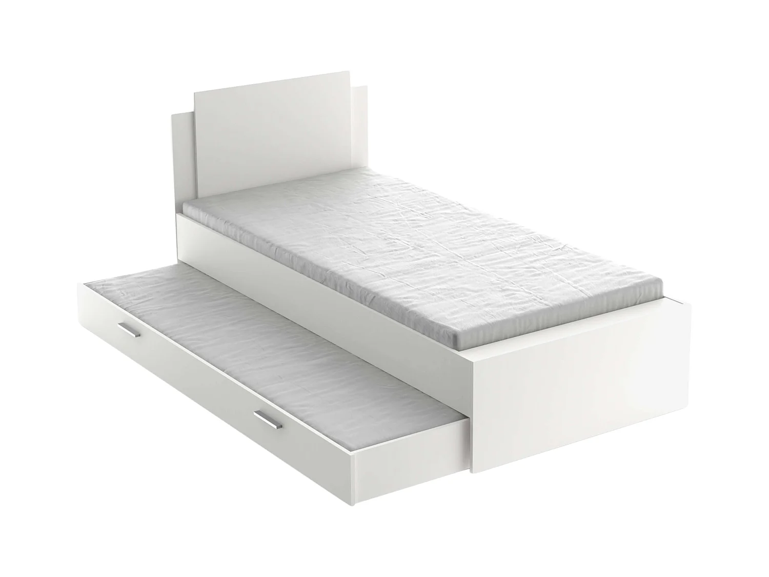 Cajón Inferior Cama Life Dormitorio Juvenil Blanco Mate 18x200x90 cm