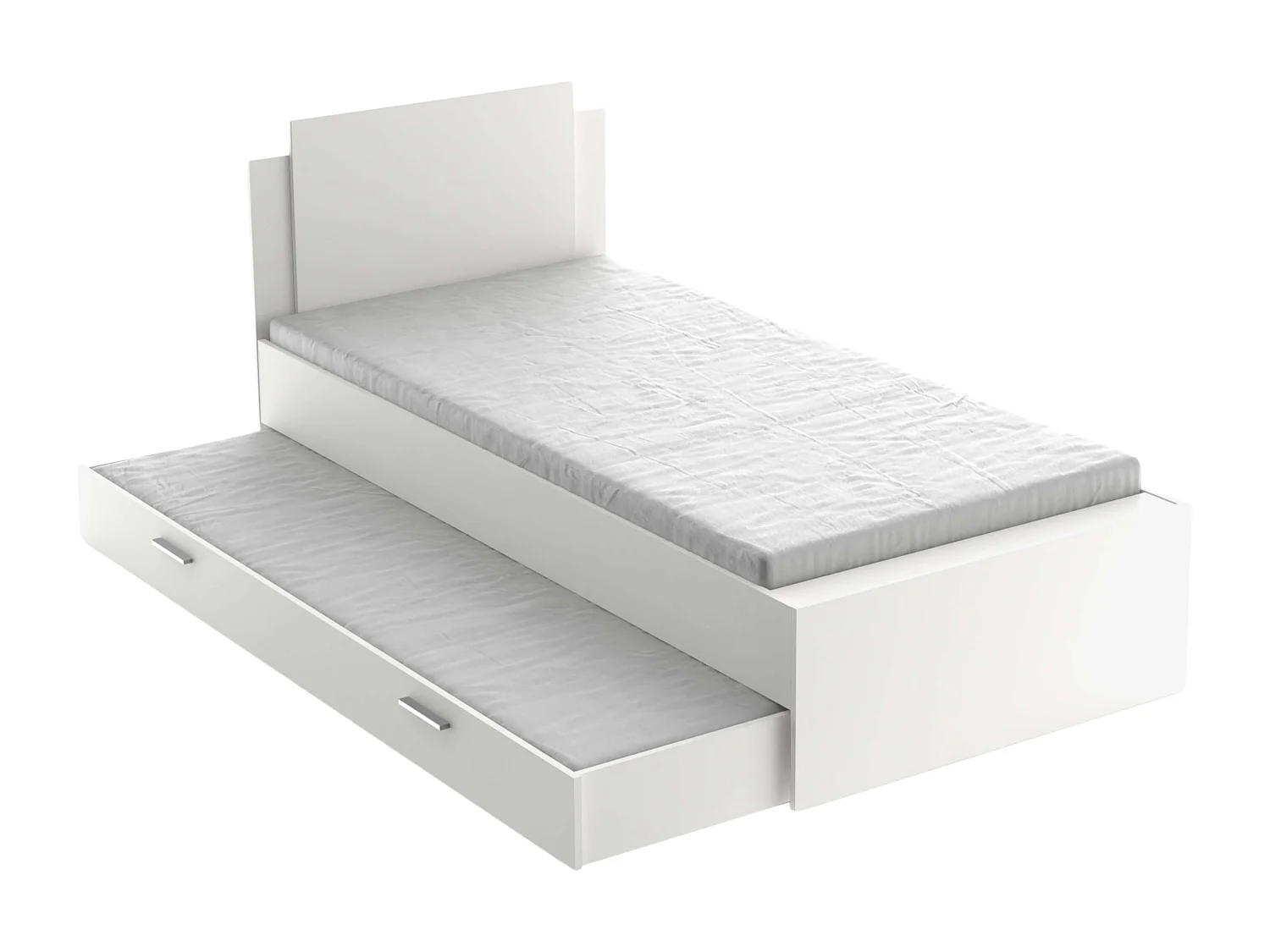 Cajón Inferior Cama Life Dormitorio Juvenil Blanco Mate 18x200x90 cm
