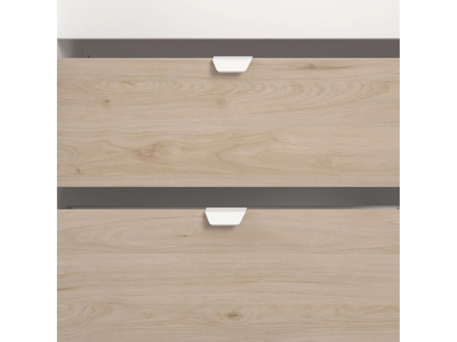 Cama Happy Melamina 78x204x184 cm - Roble/Blanco