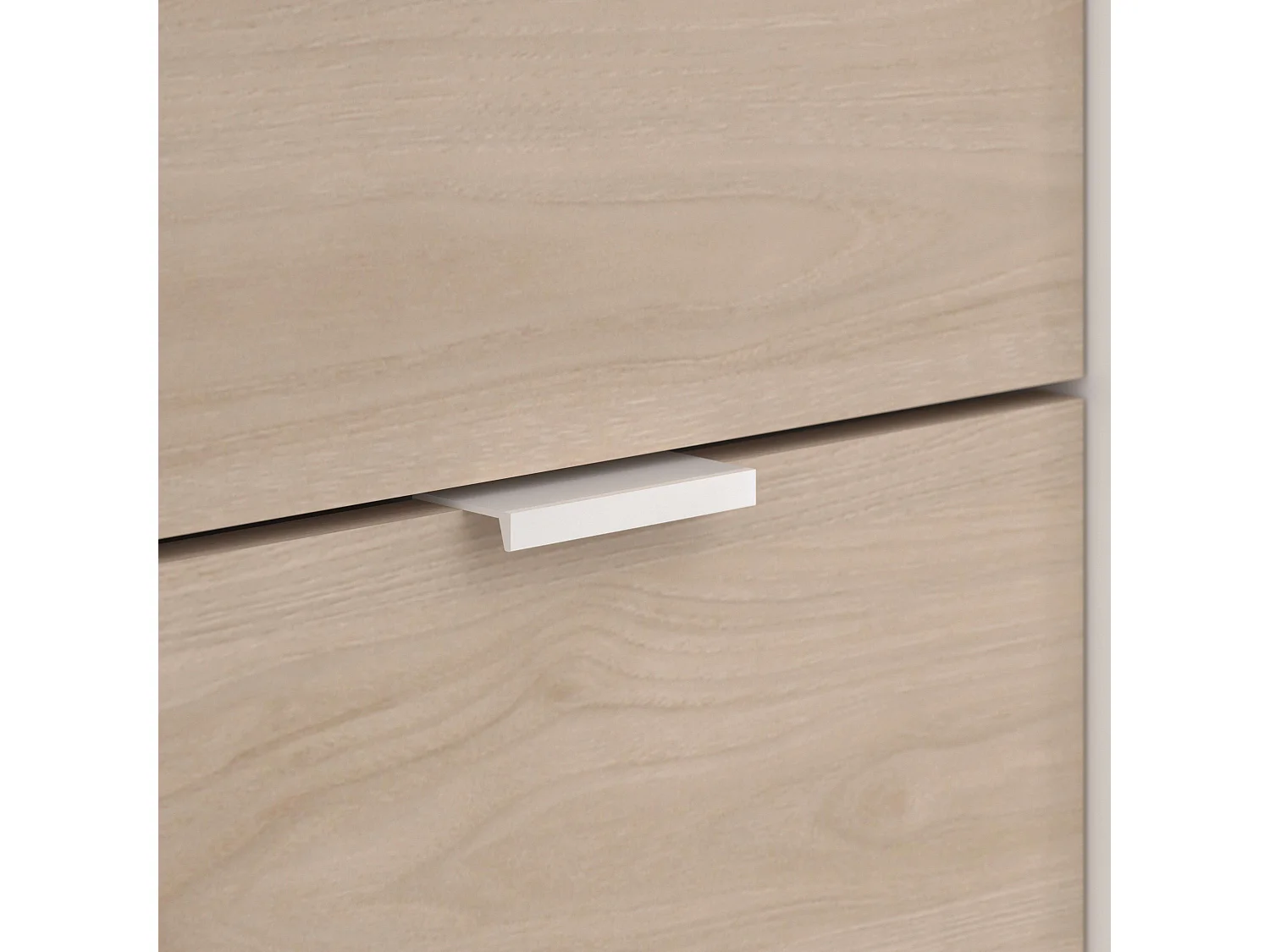 Cama Funny Juvenil/Infantil Roble Jackson Blanco Mate 203x146x95 cm