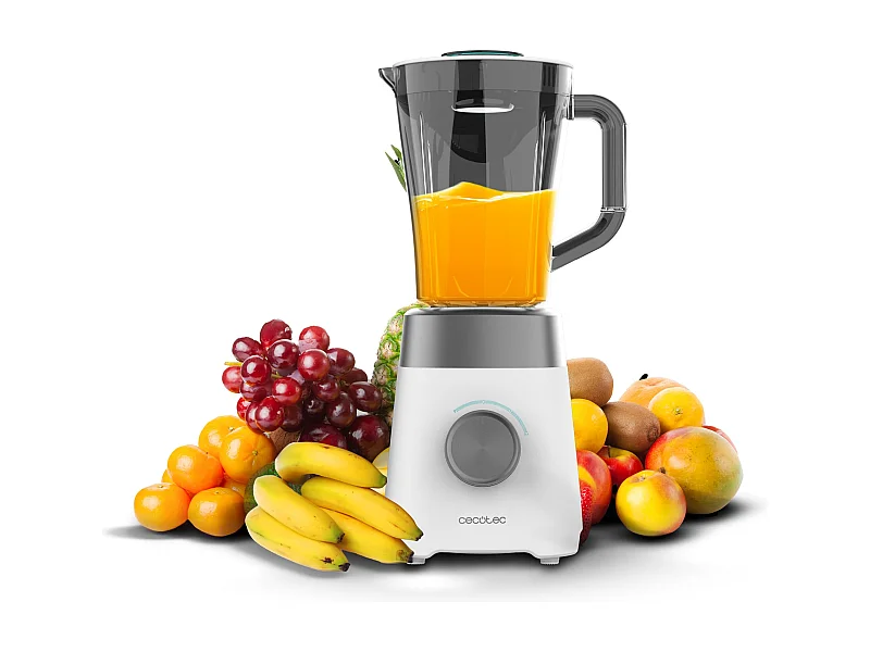 Batidora de vaso Cecotec Power Black Titanium 1300MAX 1300W 2 velocidades blanco 1,5L