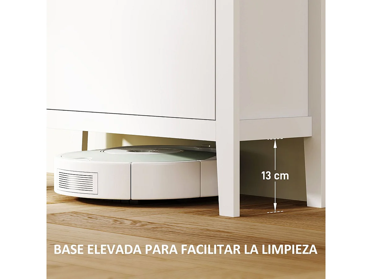 Zapatero Colibrí Homcom 3 puertas abatibles blanco/natural 131x80x24 cm