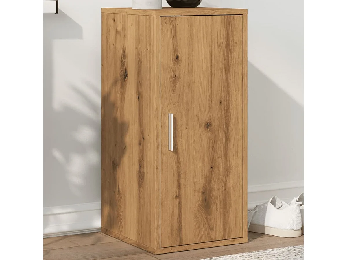 Zapatero Gante 1 puerta roble 70x32x35 cm