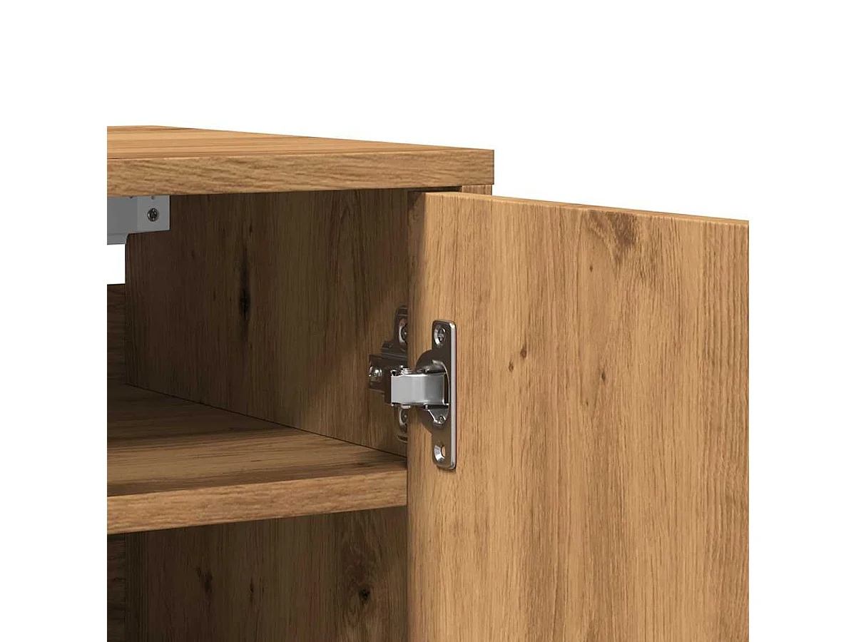 Zapatero Gante 1 puerta roble 70x32x35 cm