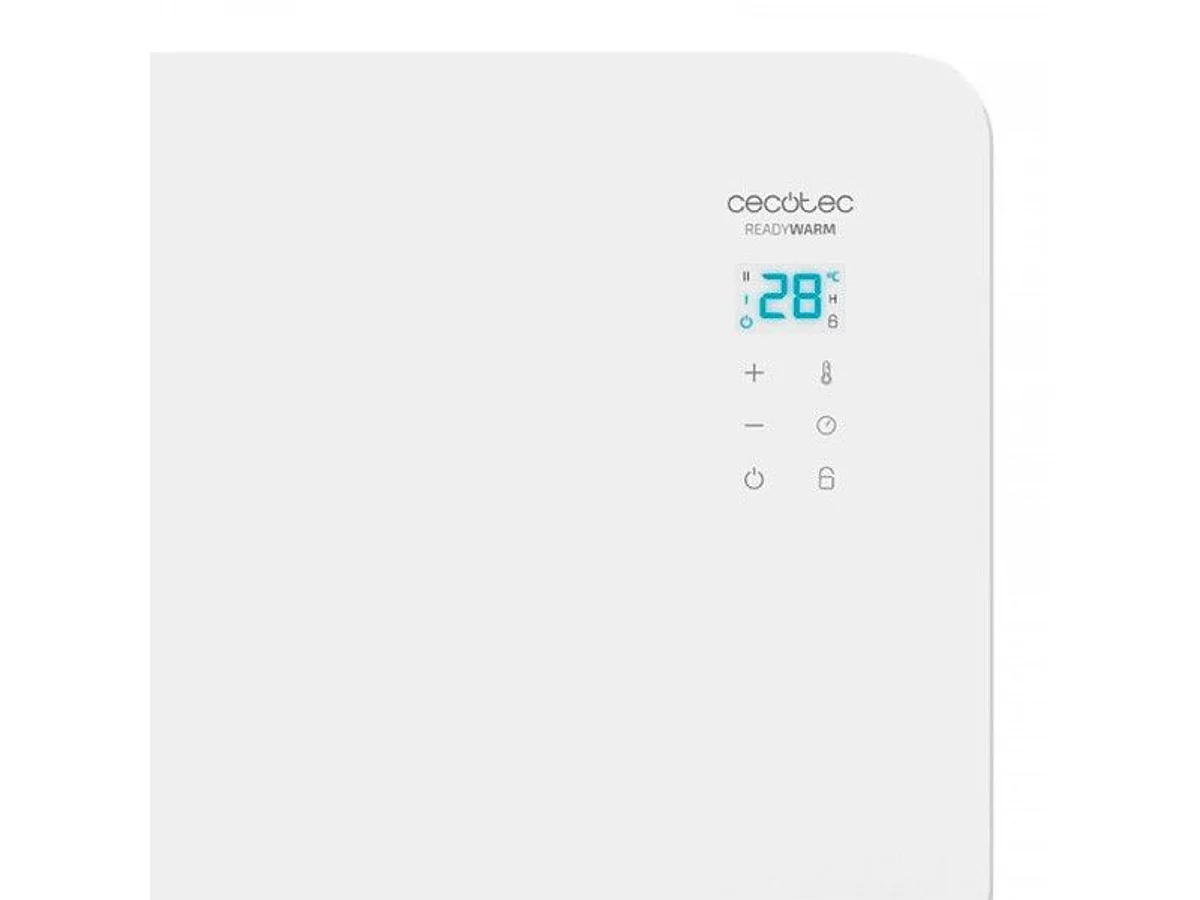 Radiador Cecotec Ready Warm 6650 1000W cristal con wifi blanco