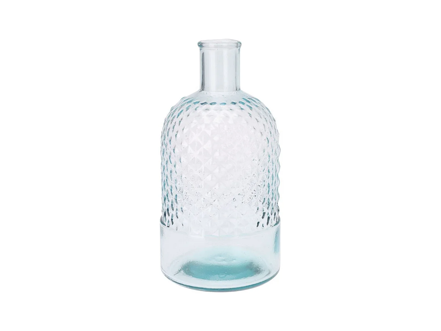 Jarrón con relieve azul Ø12 x 23 cm