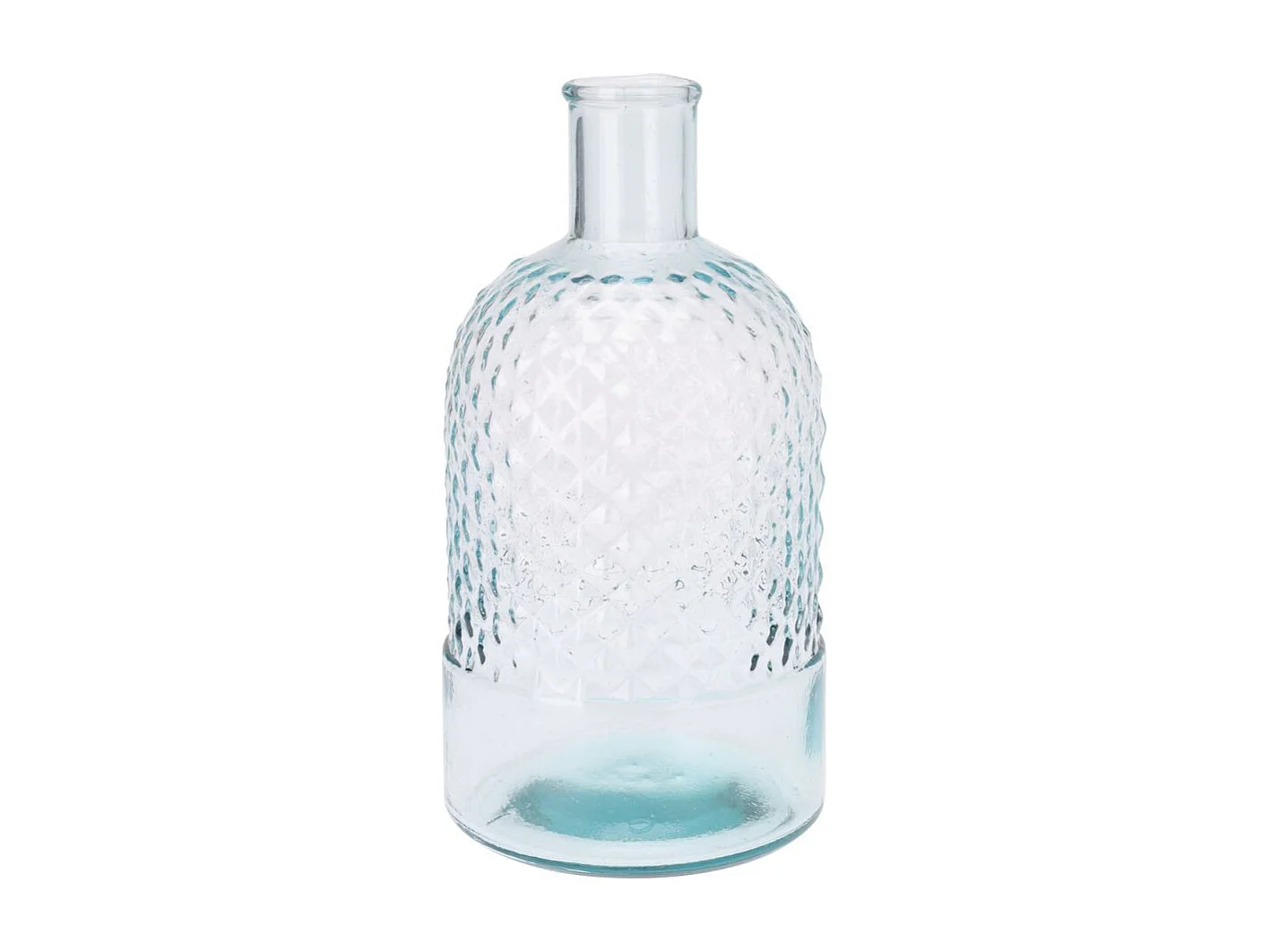 Jarrón con relieve azul Ø12 x 23 cm