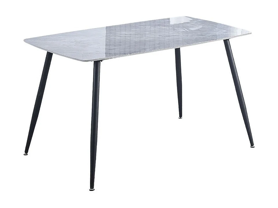 Conjunto de comedor mesa Sander + 4 sillas Rowena marrón claro