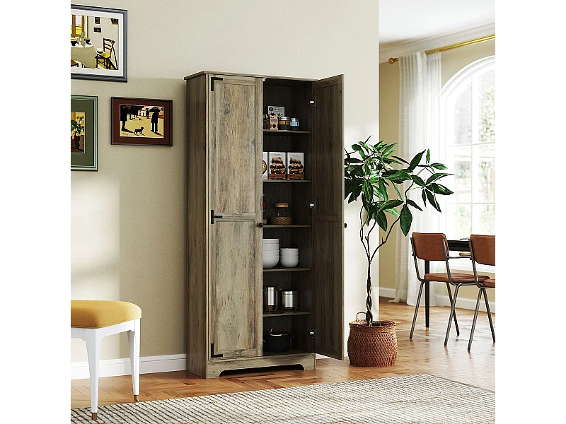 Aparador Estrella Homcom 2 puertas marrón 182x78x31,5 cm