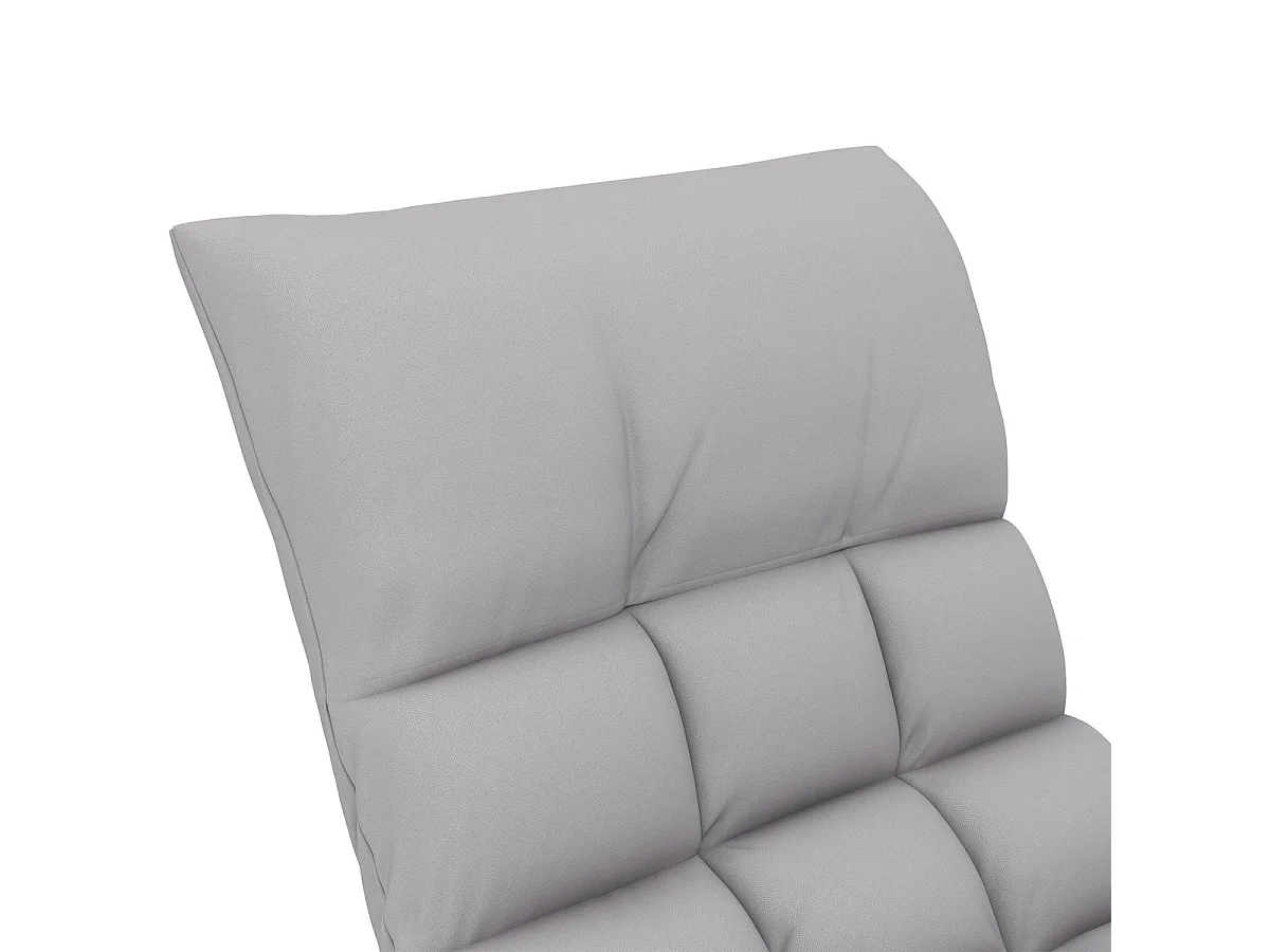 Mecedora Lidhia Homcom reclinable con reposapiés gris 70x60x134 cm