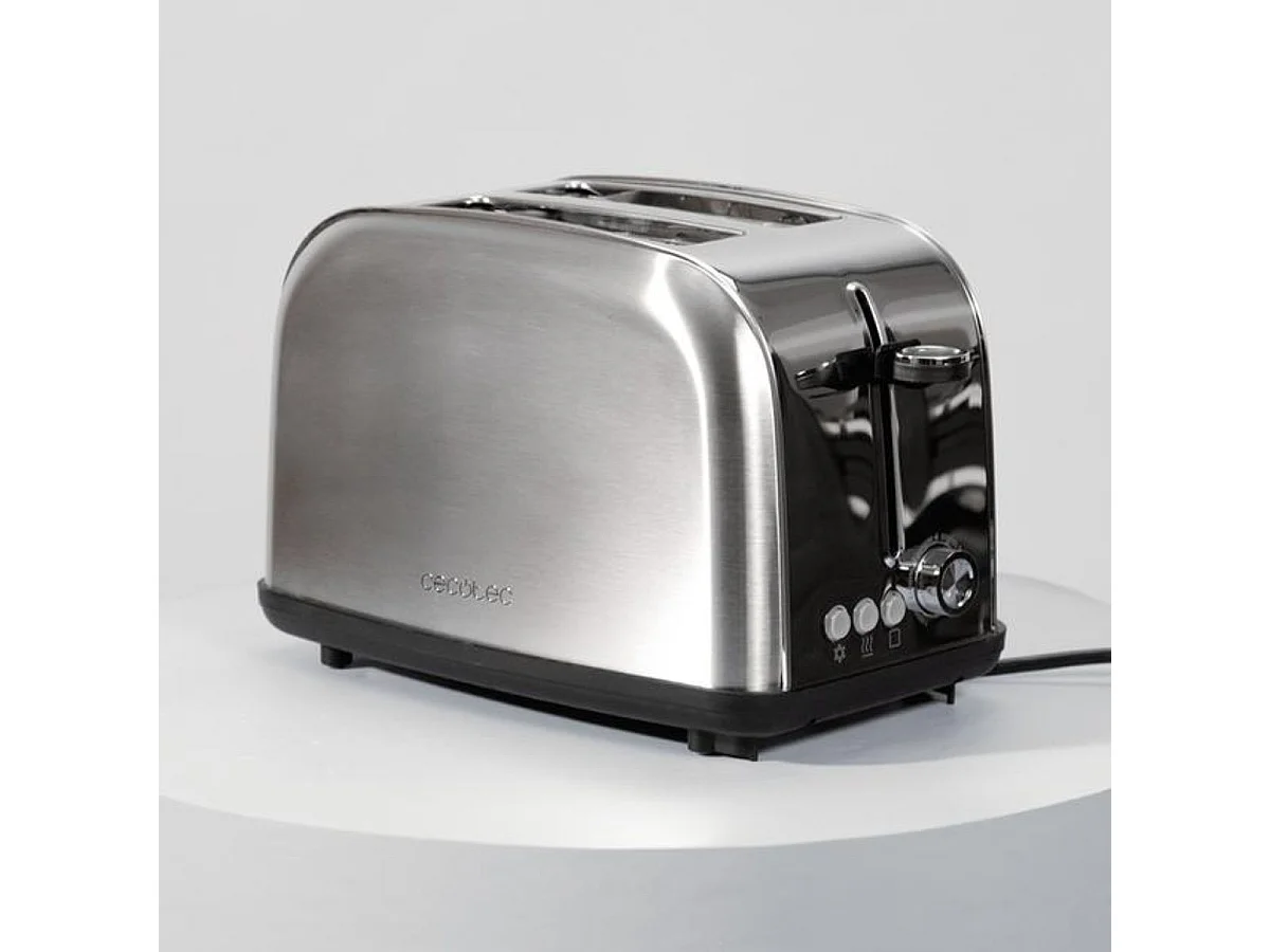 Tostador Cecotec Toastin'time Lite 850W 2 ranuras 7 potencias inox