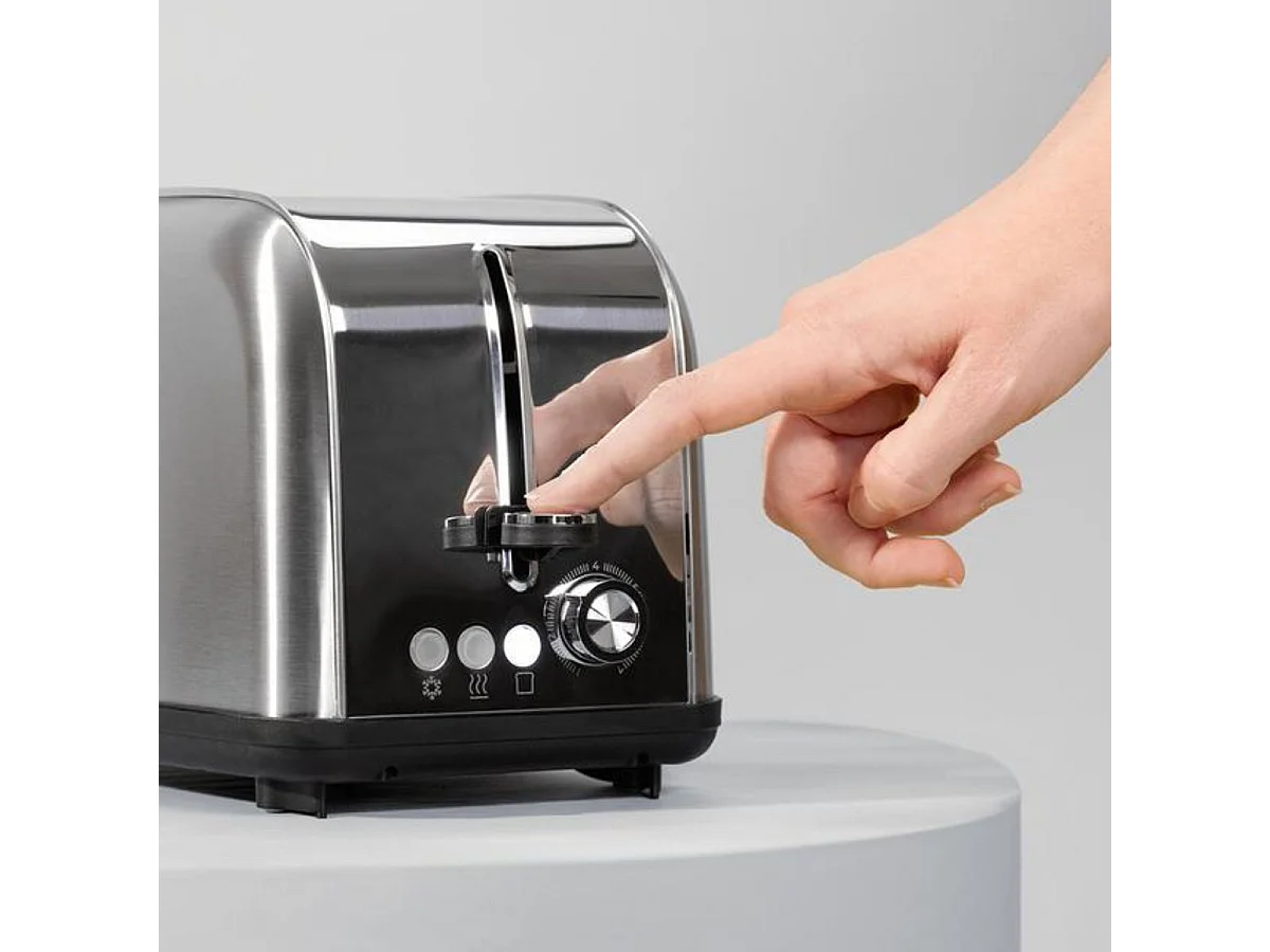 Tostador Cecotec Toastin'time Lite 850W 2 ranuras 7 potencias inox