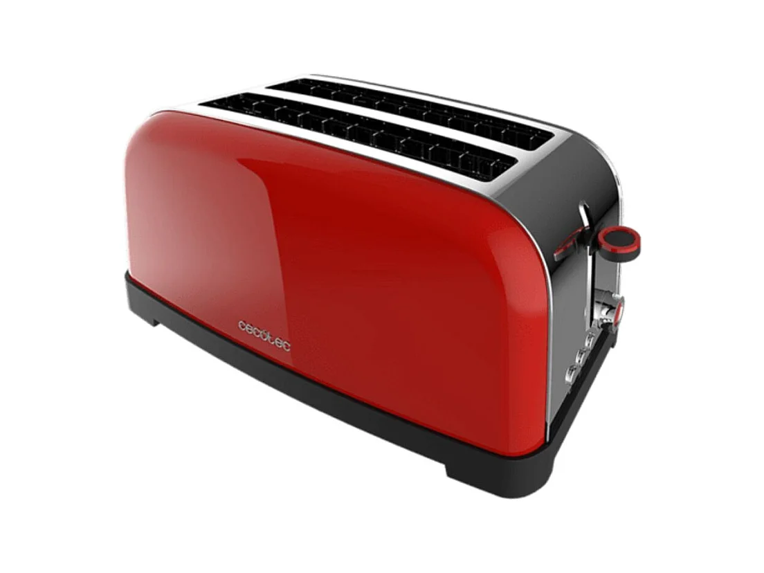 Tostador Cecotec Toastin'time Lite 1500W 2 ranuras 7 niveles rojo