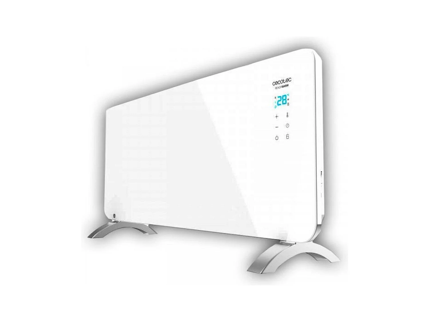 Convector Cecotec Ready Warm 6750 2000 W cristal con wifi blanco