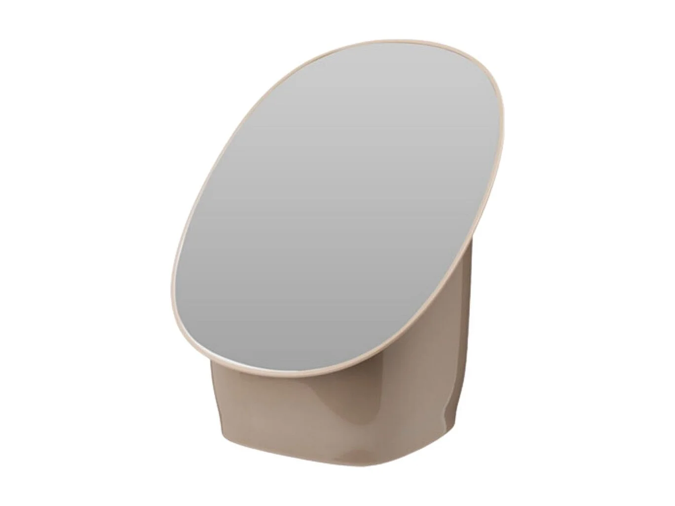 Espejo Pretty con almacenamiento beige 52x39x24 cm