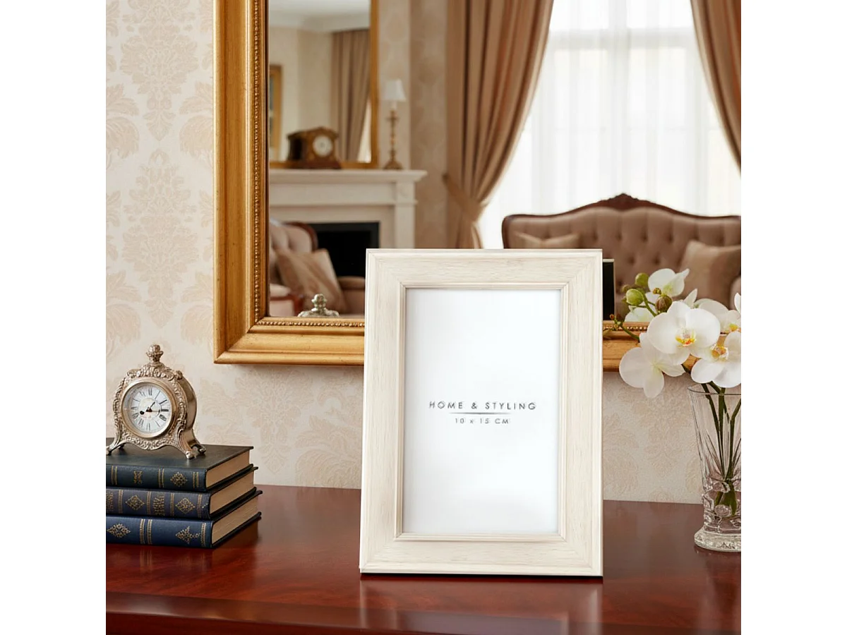 Portafotos natural/gris 15x10 cm