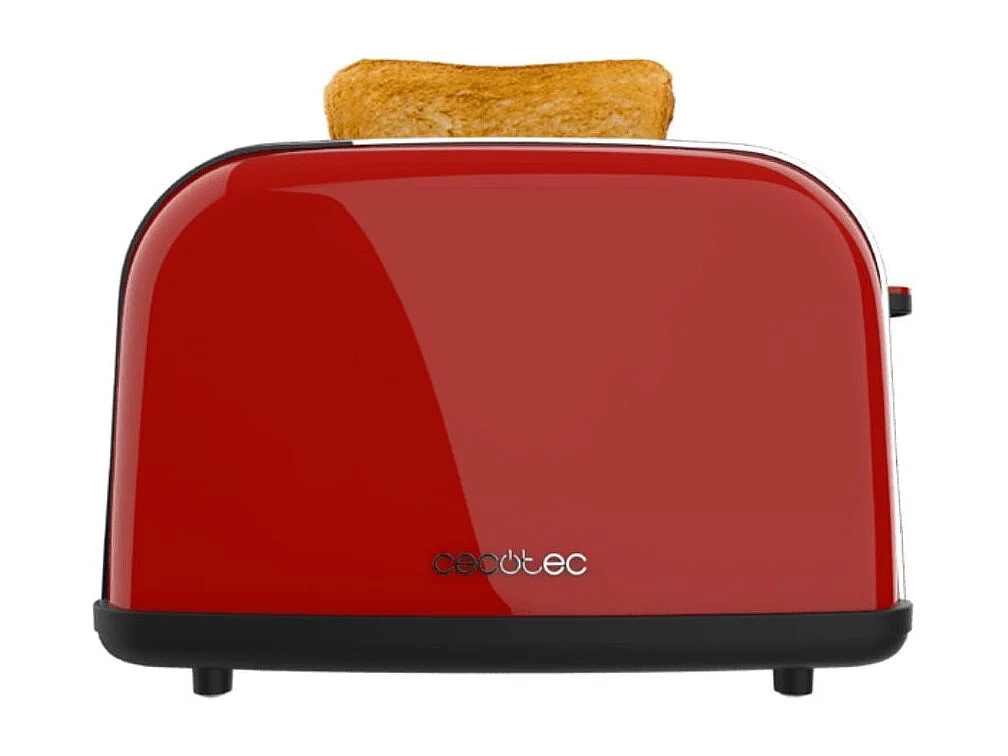 Tostador Cecotec Toastin'time Lite 850W 2 ranuras 7 potencias rojo