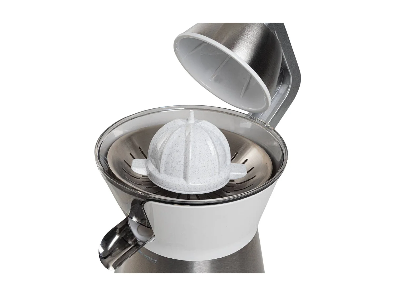 Exprimidor de brazo Juicy Plus Universal Blue 300W 2 conos blanco