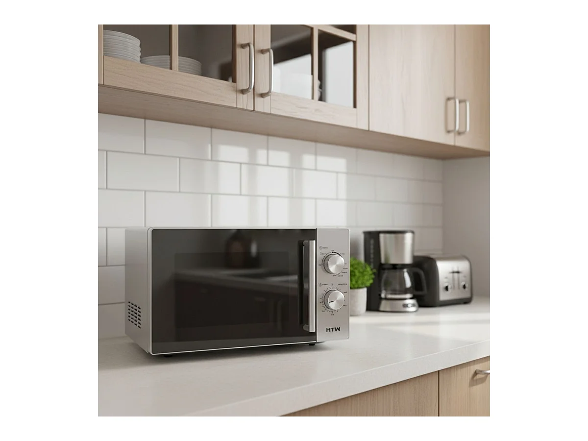 Microondas HTW MIC700CD8 700W 20L 5 potencias inox