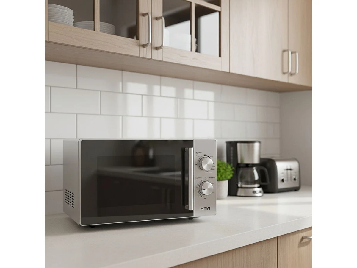 Microondas HTW MIC700CD8 700W 20L 5 potencias inox