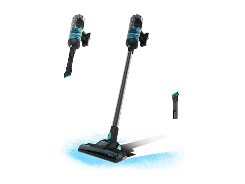 Aspirador escoba Cecotec Conga 700 PowerHead 615W con cable 500 ml negro